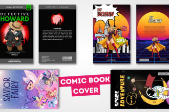 design comic book cover, comic book for you