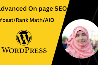 do on page SEO for wordpress, shopify, squarespace and wix