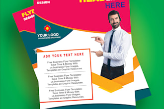 design awesome print ready flyer design or magazine ad