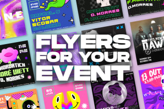 design poster for your event, party, tournament and others