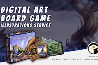 make a personal illustration for your board or card game