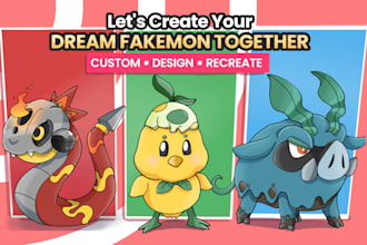 draw and design a fakemon or creature for you