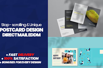 design your eddm postcard, leaflet and real estate postcard