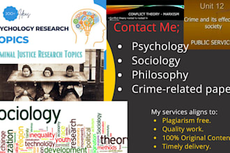 do psychology and education, sociology, philosophy, law and crime reports
