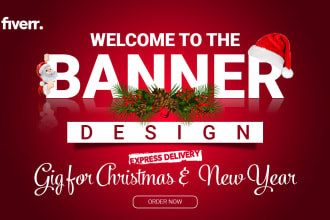 design you christmas and new year banner, flyer, ig post,GIF