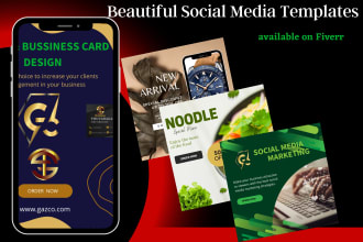 create canva social media templates for a beautiful feed