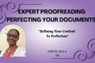 proofread all your documents professionally