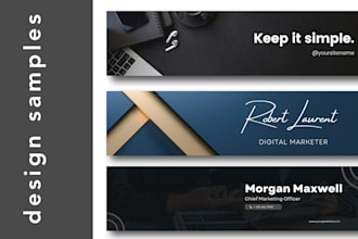 design a professional linkedin banner or background