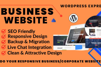do business, corporate website with divi or any other theme