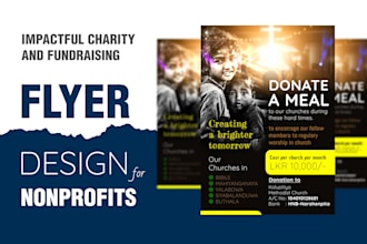 design impactful charity and fundraising flyers for nonprofits