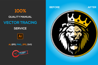 convert image to vector, sketch to vector, redraw image, or cleanup raster