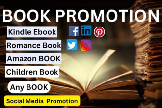 promote your book, ebook, website, amazon book promotion or any link