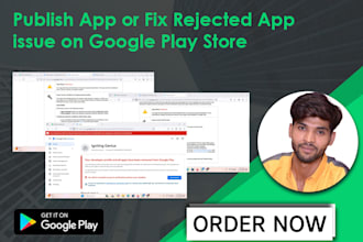 publish app or fix rejected app issue on google play store