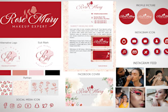 design signature logo with branding kit