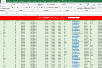 generical automated excel database template