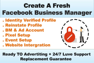 fix issue or create new business manager and ad account
