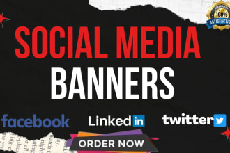 design custom banners, covers, and headers for linked in and youtube