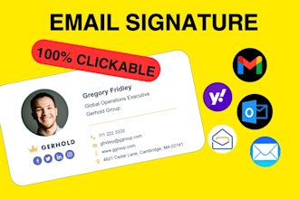 design, code, or fix your custom HTML email signature