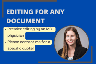 edit any document or text