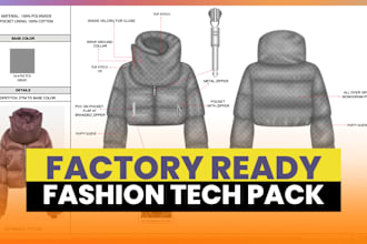 create factory ready fashion tech pack