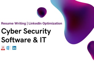 write tech resumes for ai, data science, and cybersecurity roles