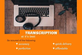 transcribe 60 minutes transcript of audio or video
