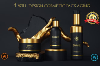 do cosmetic packaging design, skin care product or product label design