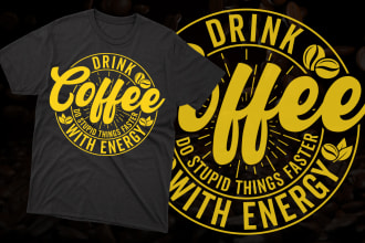 unique custom typography t shirt design for merchandise designs