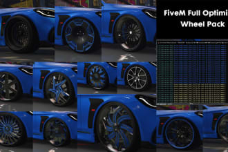 create you a full optimized fivem wheel pack
