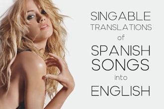 translate spanish songs into english for your covers