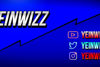 make a banner for youtube or twitch