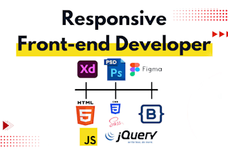 do PSD to HTML, figma to HTML, website creation, and redesign