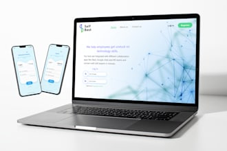 design responsive website, mobile app UI UX design, landing page UI UX