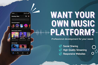 create a music player app for your radio, songs or album