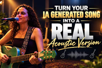 turn your ia generated song into a real acoustic version fem