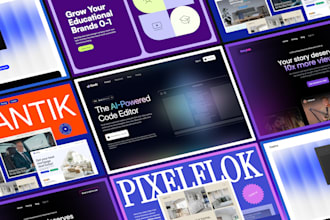 design figma website or landing page figma design