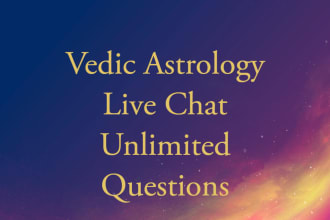 give live chat vedic astrology consultation