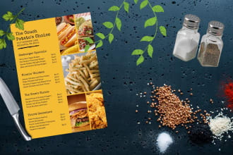 design restaurant menu, food menu, price list, menu design