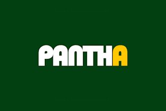 design a unique wordmark, typography or text logo creation