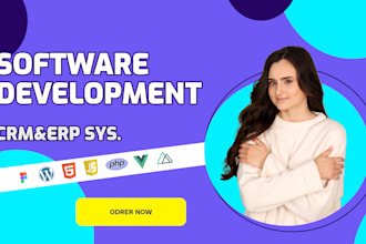 develop software, CRM and erp