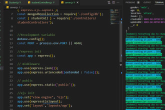 develop restful API using nodejs, express js and and mongodb