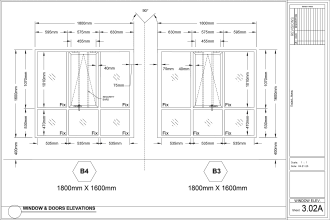 draw windows and door schedule