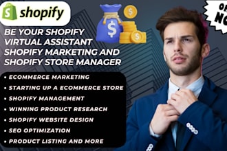 be your shopify virtual assistant and shopify manager for shopify website