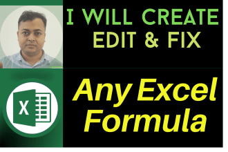 create and fix any excel formula, excel data cleaning