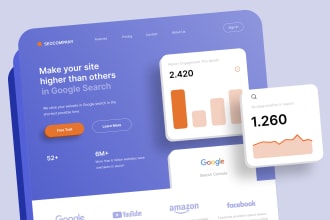 create website UI UX design in figma