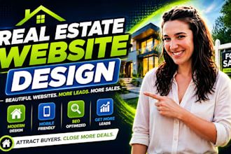build real estate website design or real estate investor website