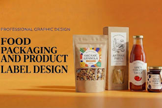 design professional food packaging label