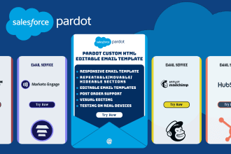 develop salesforce pardot editable HTML email template