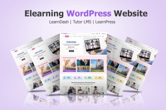 build your elearning website with learndash or tutor lms