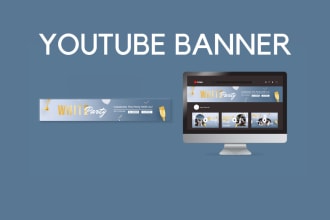 design youtube banner , and all social media covers